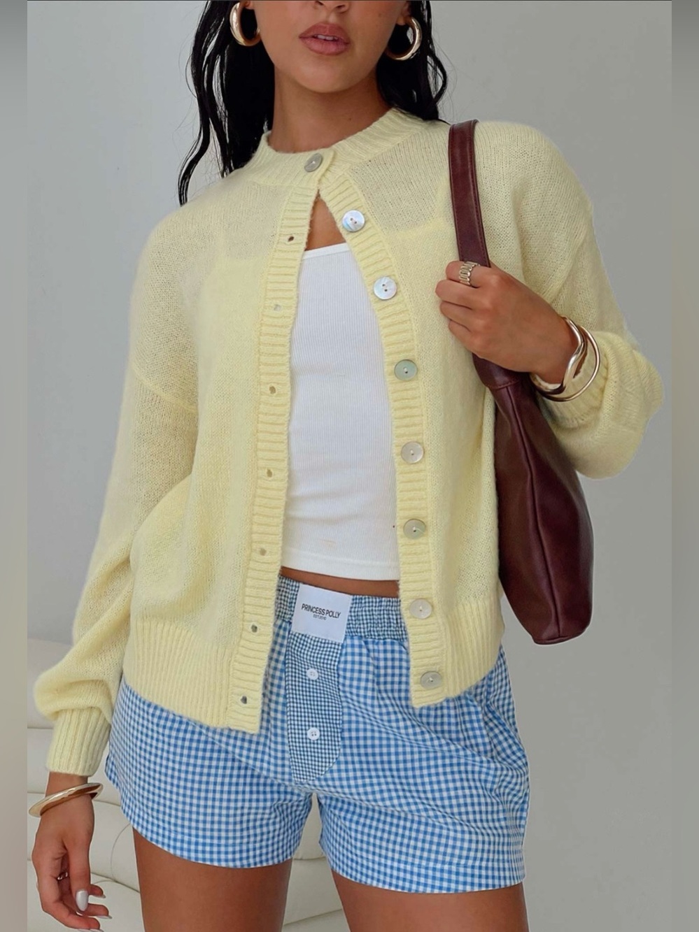 NWT - Princess Polly “Sunbeam” Cardigan in Butter Yellow